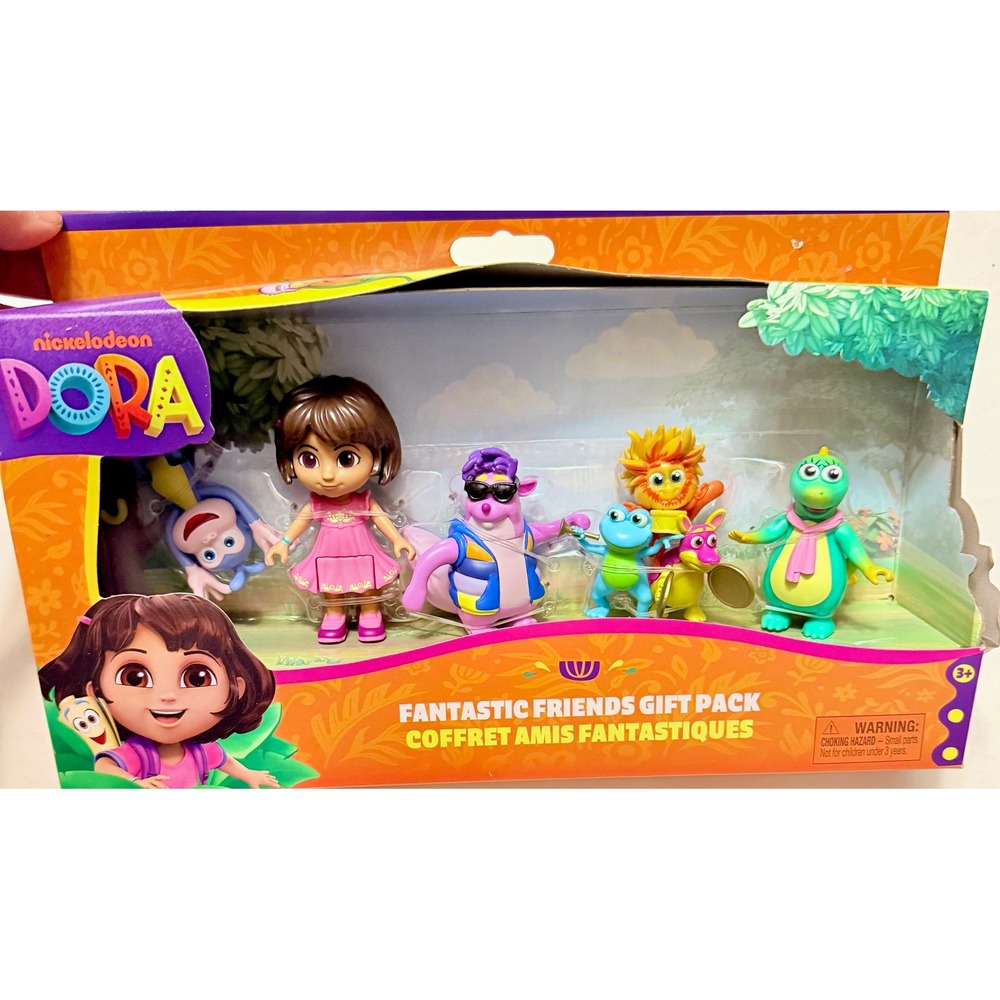 Nickelodeon Dora Fantastic Friends Gift Pack Kids OS Multicolor New Figure Set